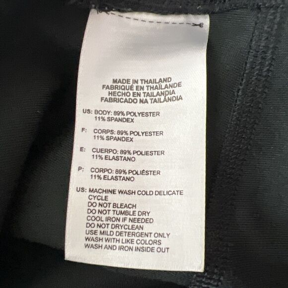 Adidas Leggings Women Medium Black Ombre Side Trim Cropped Activewear Bottoms - Picture 4 of 12